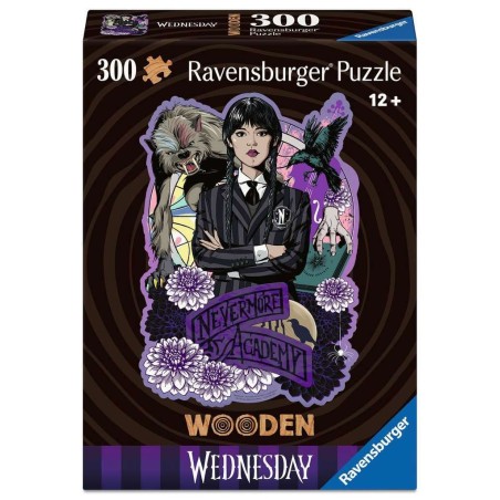 Wednesday - Puzzle en bois WOODEN Addams (300 pièces)