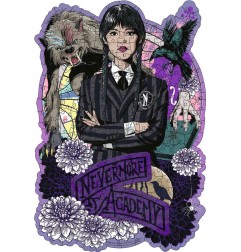 Wednesday - Puzzle en bois WOODEN Addams (300 pièces)