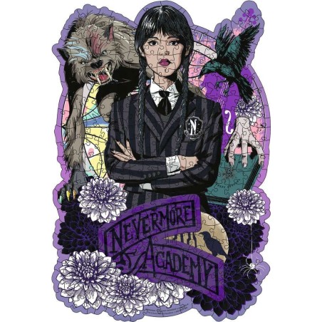 Wednesday - Puzzle en bois WOODEN Addams (300 pièces)