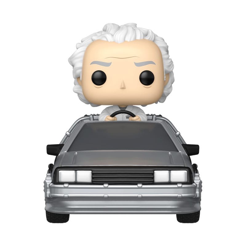 Retour vers le futur - Figurine POP! Rides Deluxe Doc w/Time Machine 9 cm