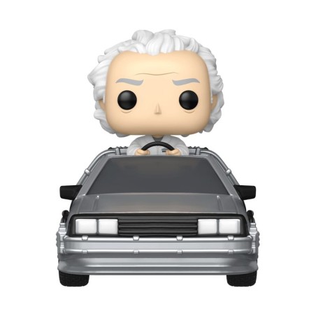 Retour vers le futur - Figurine POP! Rides Deluxe Doc w/Time Machine 9 cm