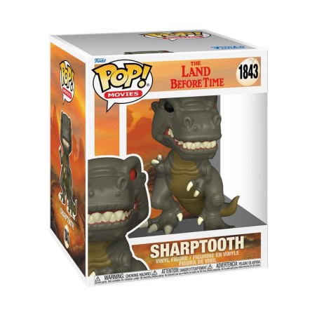 Le Petit Dinosaure et la Vallée des merveilles - Figurine POP! Super Sized Sharptooth 15 cm