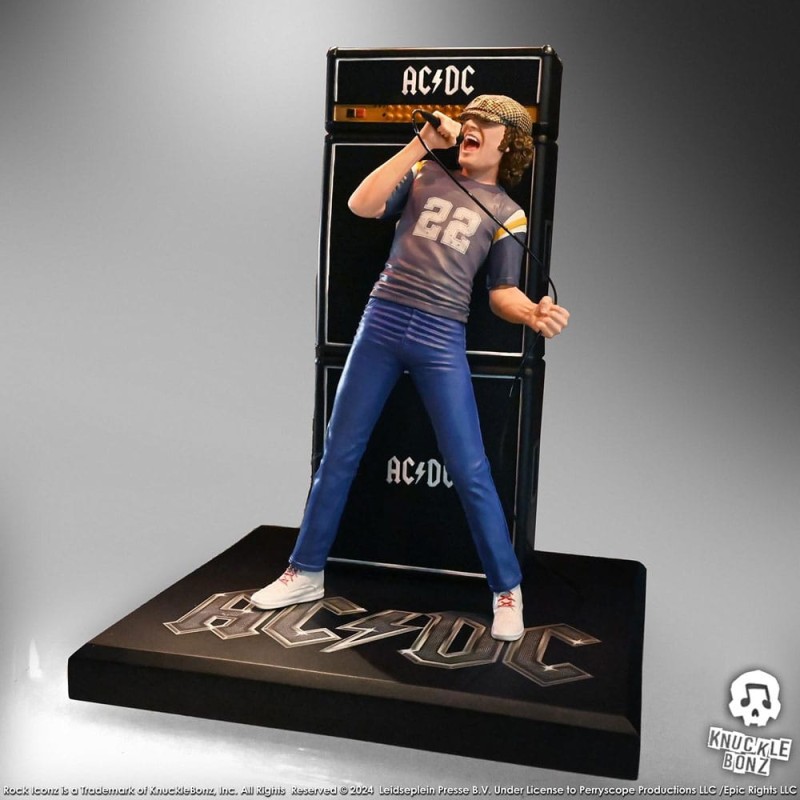 AC/DC - Statuette Rock Iconz AC/DC Brian Johnson 23 cm