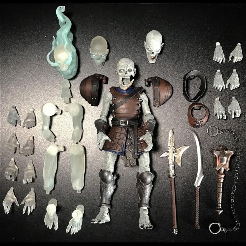 Mythic Legions - : Necronominus Actionfigur Undead Builder Pack (Deluxe) 15 cm