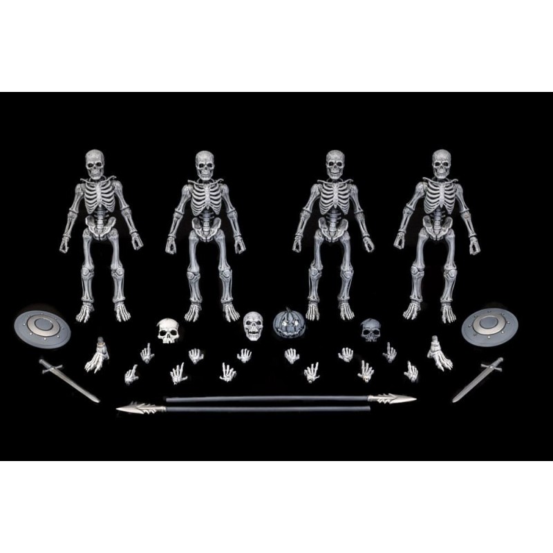 Mythic Legions - Graveyard Skeletons  Actionfigures 4-Pack Graveyard Skeletons