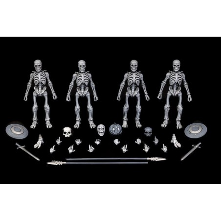 Mythic Legions -Pack 4 figurines Graveyard Skeletons