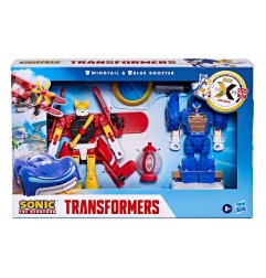 Sonic the Hedgehog x Transformers - Pack 2 figurines Wingtail & Blue Booster 13 cm