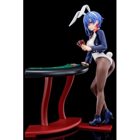 The Demon Sword Master of Excalibur Academy - Statue 1/6 Sakuya Sieglinde wearing lapis lazuli blue bunny costume with Nip Slip