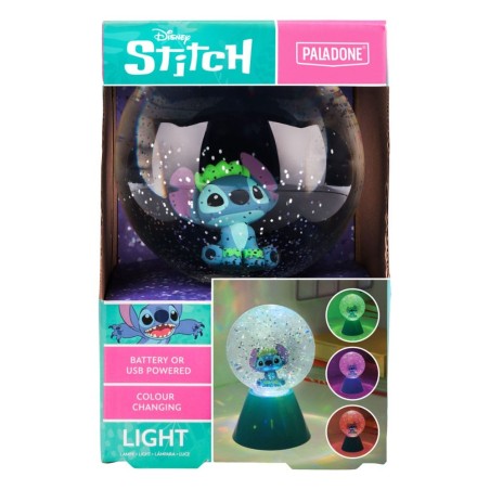 Lilo & Stitch - LED-Lamp Stitch Glitter Ball 17 cm