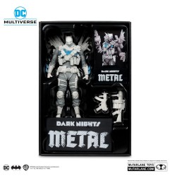 DC Multiverse - Figurine The Grim Knight (Dark Nights Metal) (Black & White Accent Edition) (Gold Label) 18 cm