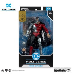 Revenge of the Green Lanterns DC Multiverse - Figurine Cyborg Superman (Gold Label) 18 cm