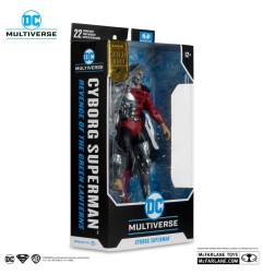 Revenge of the Green Lanterns DC Multiverse - Figurine Cyborg Superman (Gold Label) 18 cm
