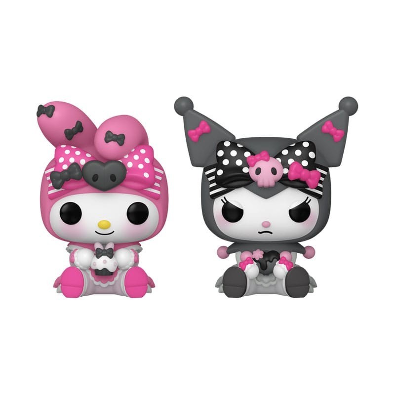 Hello Kitty - Pack 2 porte-clés POP! My Melody & Kuromi 4 cm