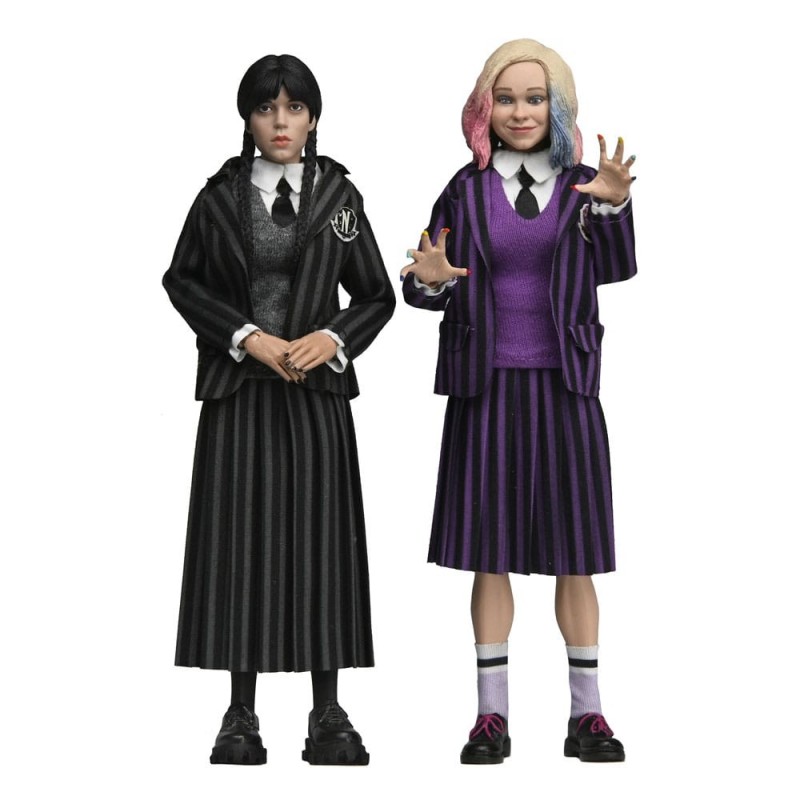 Wednesday - Action Figures 2 Pack  Addams (Nevermore Uniform) and Enid 20 cm
