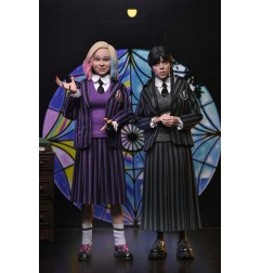 Mercredi - Pack de 2 figurines Mercredi Addams (Nevermore Uniform) et Enid 20 cm