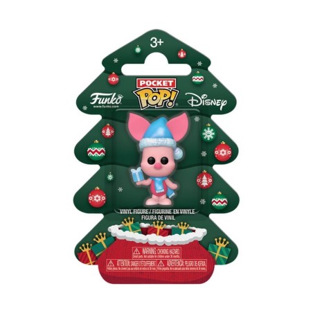 Winnie the Pooh - Holiday 2025 Pocket POP! Vinyl Keychains Piglet Tree Holiday Box 4 cm