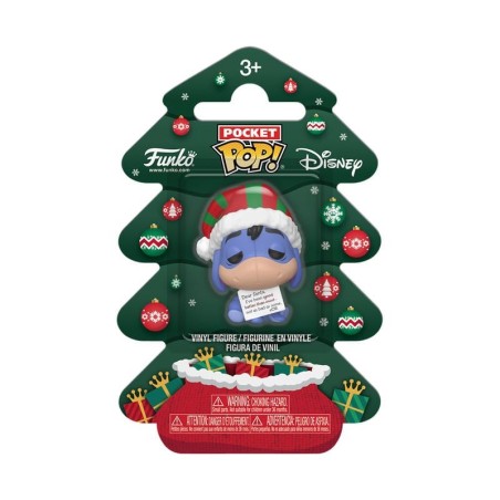 Winnie the Pooh - Holiday 2025 Pocket POP! Vinyl Keychains Eeyore Tree Holiday Box 4 cm
