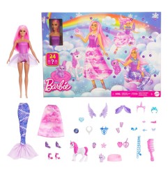 Barbie - Calendrier de l'avent Barbie et 1 poupée Fantasy
