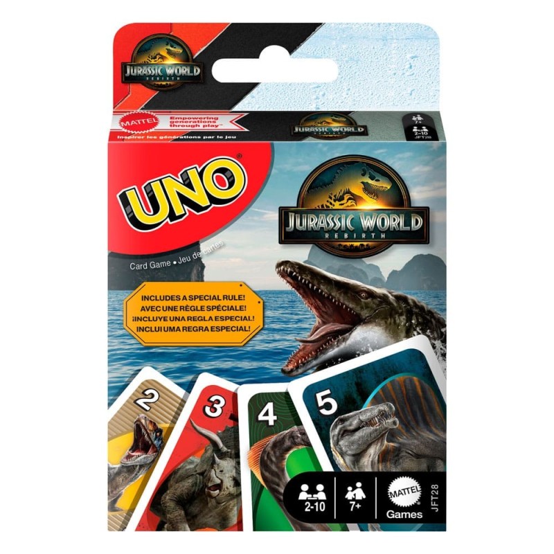 Jurassic World : Renaissance - Jeux de cartes UNO Jurassic World : Renaissance