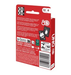 Mattel - Jeux de cartes UNO Ruby Red 80th Anniversary