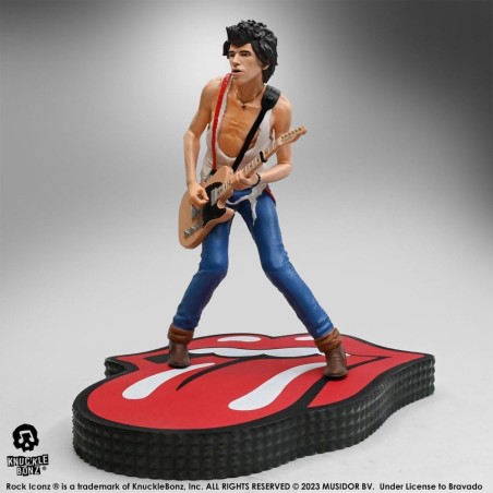 The Rolling Stones - Rock Iconz Statue Keith Richards (Tattoo You Tour 1981) 22 cm