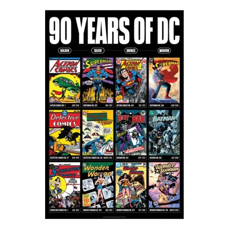 DC Comics - Lithographie DC Comics 90 Years Limited Edition 42 x 30 cm