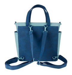 Disney - By Loungefly Canvas Tote Bag Convertible Stitch Embroidered