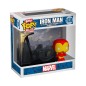 Marvel - Iron Man Bitty POP! Deluxe Vinyl Figure Iron Man(AvengerTower) Display (12) 2,5 cm