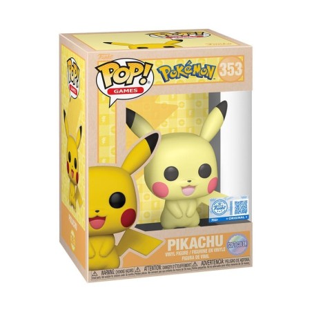 Pokémon - Figurine POP! Pikachu (SftClr) 9 cm