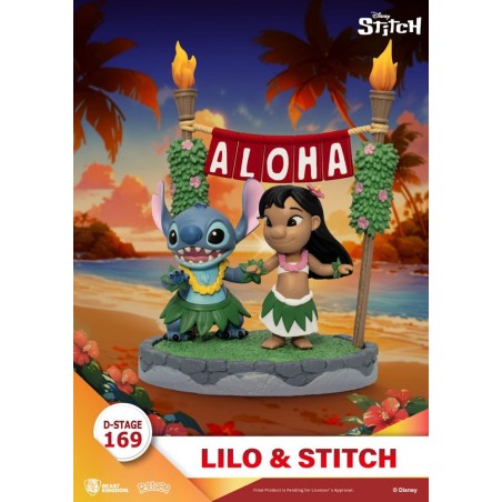 Lilo & Stitch - Diorama D-Stage Lilo & Stitch 16 cm