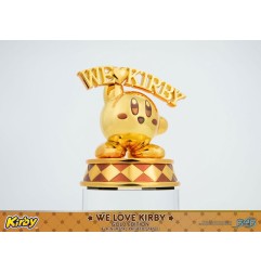 Kirby - Statuette DieCast We Love Kirby  Gold Edition 10 cm