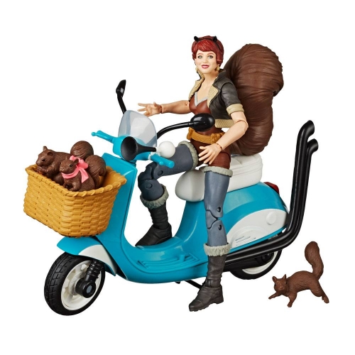 Marvel Legends Series - Figurine avec véhicule Squirrel Girl 15 cm