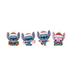 Lilo & Stitch - Lilo&Stitch Holiday 2025 Pocket POP! Vinyl Keychains 4-Pack Tree Holiday Box 4 cm