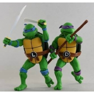 Les Tortues ninja - Pack 2 figurines Leonardo & Donatello 18 cm