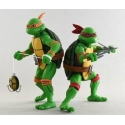 Les Tortues ninja - Pack 2 figurines Michelangelo & Raphael 18 cm