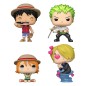 One Piece - Pack 4 figurines POP! One Piece Refresh 4PK (EMEA) 9 cm