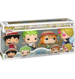 One Piece - POP! Animation Vinyl Figure 4-Pack Refresh 4PK(EMEA) 9 cm
