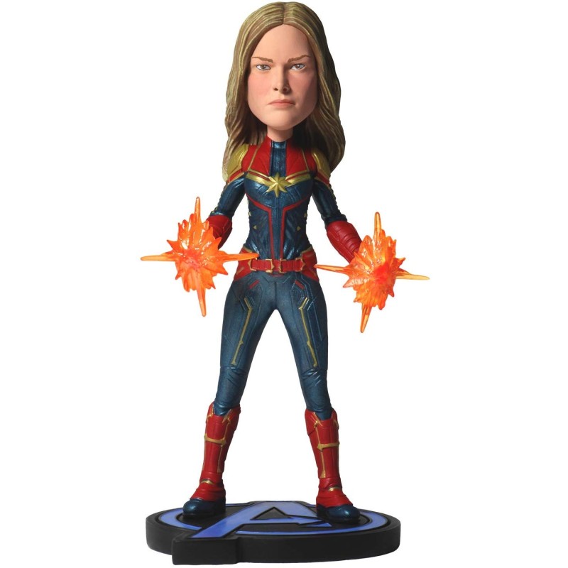 Avengers (Marvel) - Avengers: Endgame Head Knocker Captain Marvel 20 cm