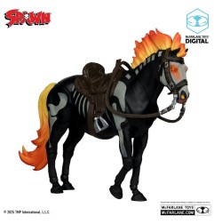 Spawn - Action Figure Bloodaxe with Horse (: The Dark Ages) (McFarlane Toys 30th Anniversary) (Gold Label) 18 cm