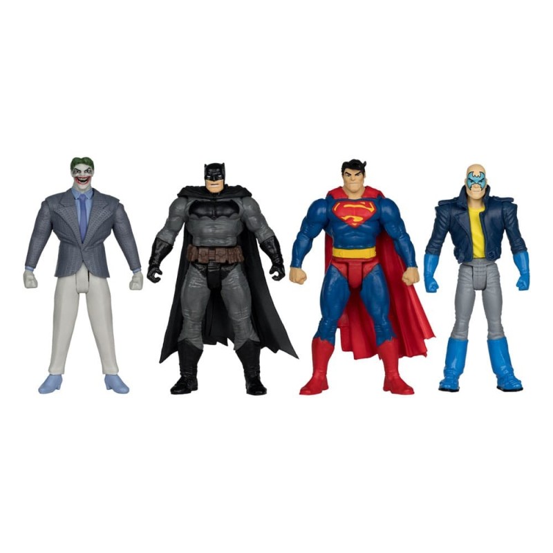 DC Comics - DC Direct Page Punchers Action Figure 4-Pack Batman & Son of Batman & Superman & Joker 7 cm