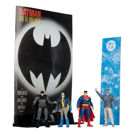DC Direct Page Punchers - Pack 4 figurines Batman & Son of Batman & Superman & Joker 7 cm