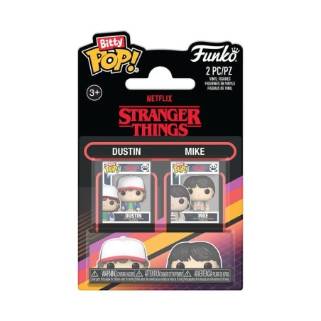 Stranger Things - Pack 2 figurines Bitty POP! Dustin & Mike 2,5 cm