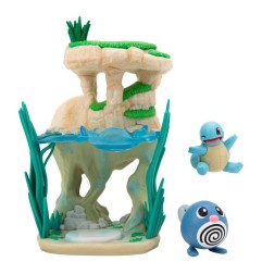 Pokémon - Environment Set Shoreside Lake & Poliwag & Squirtle 5 cm