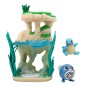Pokémon - Figurines Environment Set Lac de rive & Ptitard & Carapuce 5 cm