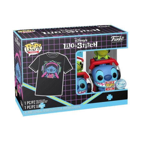 Lilo & Stitch - Set Figurine POP! & Tee T-Shirt Gmr Stitch avec grenouille