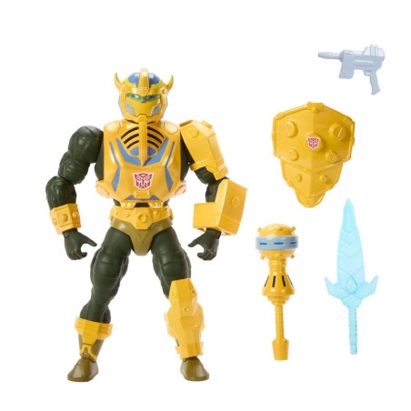 Les Maîtres de l´Univers x Transformers - Figurine Bumblebee Armor Man-At-Arms heo European Exclusive 14