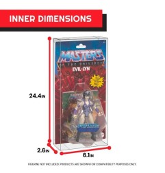 Les Maîtres de l'Univers  - Pack 10 boîtes de protection en PET pour figurines Les Maîtres de l'Univers Origins