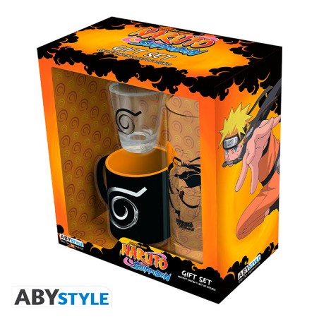 Naruto Shippuden - Pack Verre 29cl + Shooter + Mini Mug Naruto Shippuden