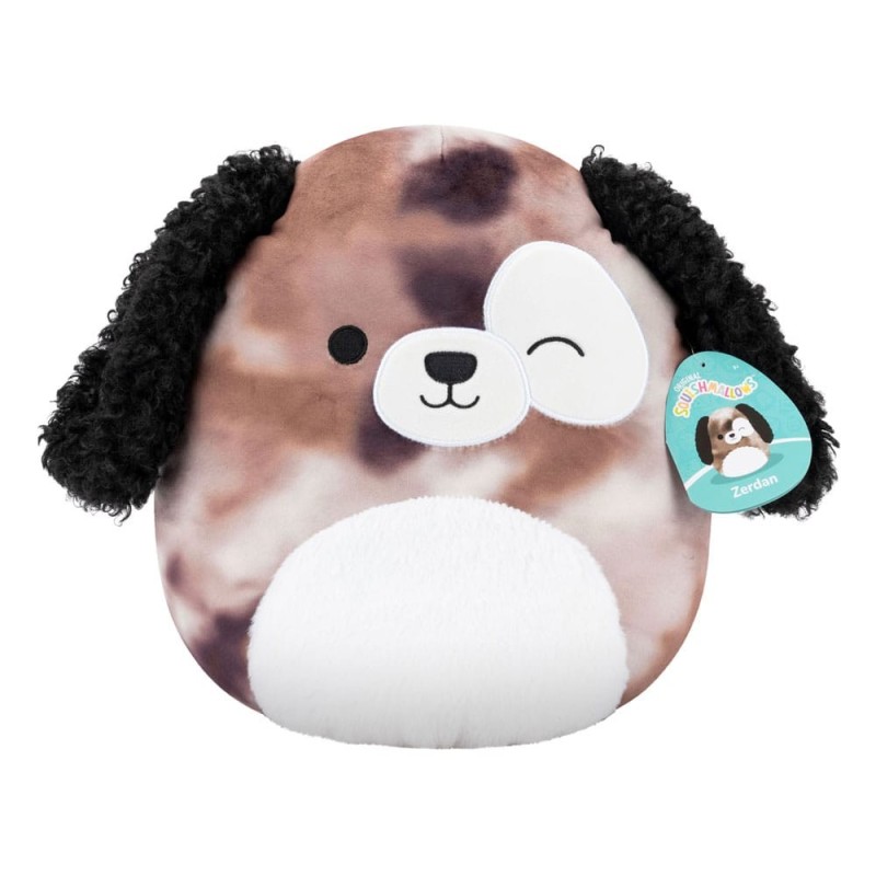 Squishmallows - Peluche Zerdan le chien marbré brun 30 cm Squishmallows - Peluche Zerdan le chien marbré brun 30 cm