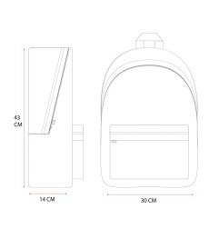 Fortnite - Sac à dos Battle Royal Blue Horse 43 cm